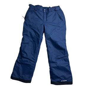Columbia Mens Arctic Trip Omni-Heat Ski Pants Size XL Navy Blue Insulated Snow